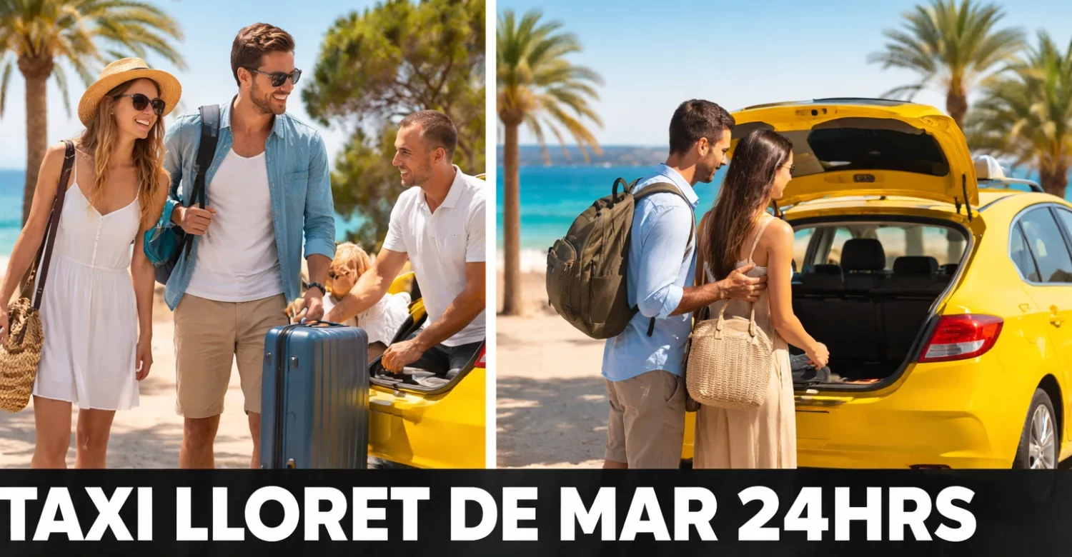 TAXI LLORET DE MAR 24Hrs Taxi de Lloret de Mar a Barcelona centro: traslado directo 24 horas Servicio de Taxi desde y hacia Lloret de Mar. Reservas, todo tipo de traslados o recogidas las 24 horas del día.
